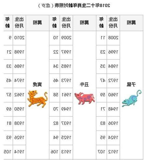 生肖年齡2023|12生肖年齡對照表